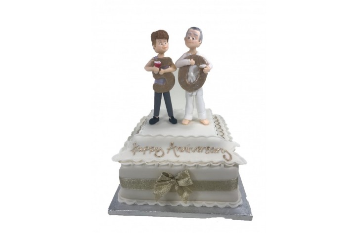 Wedding Anniversary Cake & Figures